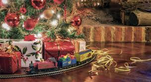 All aboard greeting and ring ring bell sound. All Aboard Christmas Tree Train Sets Are Making A Comeback For 2020 Real Homes