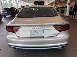 Rear View Of The 2018 Audi A7 In Flourett Silver Metallic Vehicle Available At Audi Of Bridgewater Nj Audi Dealership Audi Used Luxury Cars