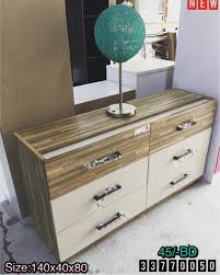 For Sale Wood Side Table Size 140x40x80 Brown Color New Price 45 Bd للبيع خزنة ادراج خشب لون بني جديد السعر 45 Vanity Home Decor Bathroom Vanity