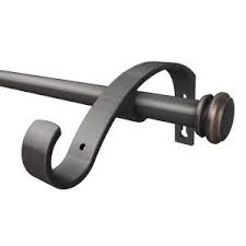 Home Decorators Collection 28 In L 50 In L Telescoping Curtain Rod Kit In Oil Rubbed Bronze With New Double Rod Conversion Kit U Orb50fohj07 The Home Depo Double Rod Curtains