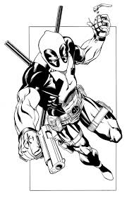 Free Printable Deadpool Coloring Pages For Kids Marvel Coloring Deadpool Art Deadpool Artwork