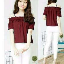 Atasan baju kebaya blouse brokat kebaya brokat merah merah tua. Promo Blouse Indi Maroon Baju Atasan Wanita Blus Cewek Merah Sincia Imlek Merah Marun Modis Murah Shopee Indonesia