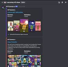 Nft Drop Discord Bot Nft Calendar