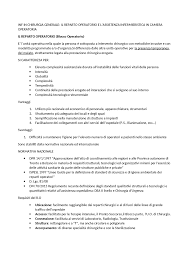Appunti Sala Operatoria Docsity