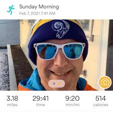 Morning run with sunshine