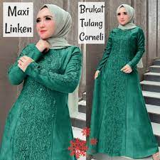 Jual baju gamis brokat model terbaru 2020 di butikjingga.com. Model Baju Gamis Brokat Pesta Muslim Terbaru Di Tahun 2019 2020 Shopee Indonesia