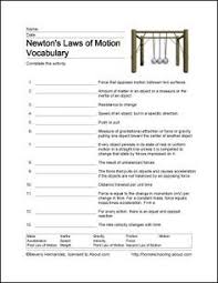 Newton S Laws Of Motion Printables Newtons Laws Of Motion Newtons Laws Physics Lessons