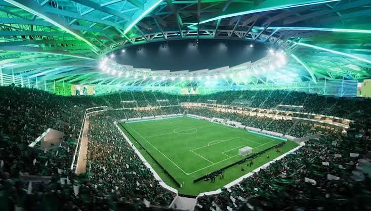 ماهي الشركات اللي تعمل على مشروع ملعب أرامكو Aramco Stadium ❓🇸🇦 🎨 التصميم من شركة Populous مستوحى من دوامه 🌊 المياه في الخليج العربي 🏗البناء من شركتي بيسيكس البلجيكية وشركة البواني construction: BES
