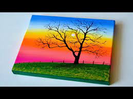 Sunset Landscape Painting