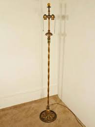 Floor Lamp With Ram S Head Base Antique Lighting Floor Lamp Glass Finial