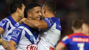 61' chris smith comes off. Nrl 2019 Desperate Dogs Pinch Thriller From Knights As Bunker Baffles Again Knights V Bulldogs Fox Sports