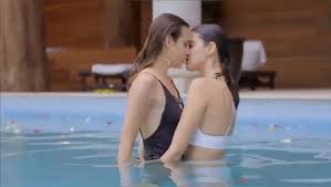 Juliantina kiss scene lesbian kiss pool scene (juliana and valentina)