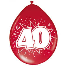 Versiering 40 Jaar Getrouwd Feestartikelen 40 Jarig Huwelijk