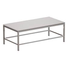 Does the table have a wood finish? Era Limestone Rectangular Coffee Table Crate And Barrel Blender Market