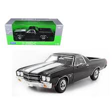 This diecast beauty captures all the great looks of chevy's hot rod pickup with a detailed interior! 1970 Chevrolet El Camino Ss Black 1 18 Diecast Car Model By Welly Walmart Com Walmart Com