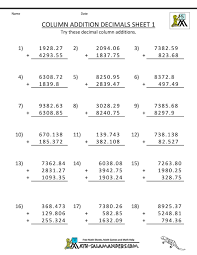 3 Worksheet Free Math Worksheets Fifth Grade 5 Decimals Multiplication Multiplying Decimals B Mathematics Worksheets Math Worksheets Addition Worksheets