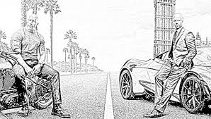 A spinoff of the fate of the furious, focusing on johnson's us diplomatic security agent luke hobbs forming an unlikely alliance with statham's deckard shaw. Movie Lovers Reviews Hobbs Shaw 2019 Coloring Pages