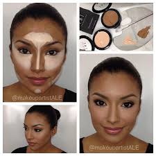 makeup for contouring and highlighting