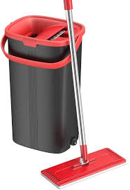 Amazon Com Tethys Flat Floor Mop And Bucket Set For Professional Home Floor Cleaning System With Aluminum Hand In 2020 Floor Cleaner Laminate Flooring Kitchen Cleaner