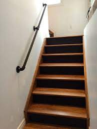 Check spelling or type a new query. Stair Hand Rail Bannister With Brackets Vintage From Etsy Diy Stair Railing Basement Stairs Diy Stairs