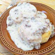 Biscuits And Gravy Without Sausage Recipe Best Sausage Gravy And Biscuits 100 Directions Sausage Gravy Best Biscuits And Gravy Homemade Biscuits
