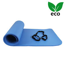 Ativafit Yoga Exercise Floor Mat Large Padded Extra Thick 12mm Nonslip Pilates Workout Exercise Mat Blue Check Mat Exercises Floor Workouts Pilates Workout