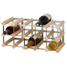 Casier 15 Bouteilles En Bois Et Metal Galvanise Castorama