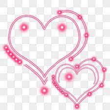 Pink Neon Hearts For Valentine Pink Neon Hearts Png Transparent Clipart Image And Psd File For Free Download Neon Pink Clip Art Valentines Day Background