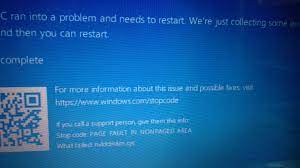 Giving Blue Screen While Restarting The Pc Microsoft Community