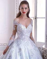 This Blue Wedding Dress Is Giving Us Major Cinderella Vibes Embrace Your Inner Cinderella By Choosing This Wedding Dresses Bridal Style Blue Wedding Dresses