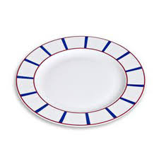 Assiette Plate En Porcelaine Decor Basque