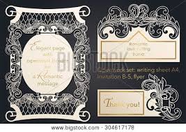 This thank you paper cut design can be used as a paper card, template or as a gift for a special day. Openwork Blank Design Vector Photo Free Trial Bigstock