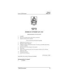 This is common when electing someone else to handle financial transactions or medical decisions. Powers Of Attorney Act 1944 Pdf Bermuda Laws Online