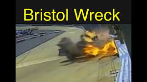 The day that changed nascar forever. Nascar Car Ripped In Half Bristol Mike Harmon Walks Away Youtube