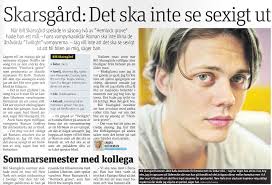 Bill Skarsgård in METRO: Goteborg (Dated July 4, 2014) Photographed by  Gustav Gräll Source Translation from /pamfan12...