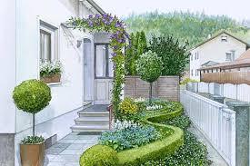 Einen Vorgarten Einladend Gestalten Jardim Desenho Plantas Jardim