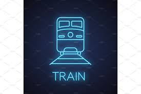 Train Neon Light Icon Light Icon Neon Neon Lighting