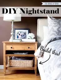Transform a simple table with a wooden top. Diy Bedside Table Nightstand