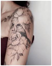 Yarina Tattooing Mommyimsorry Ornamentaltattoo Floraltattoo Flo Floral Tattoo Shoulder Tattoos For Women Half Sleeve Bird Tattoo Sleeves