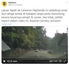 Cameron highlands one day trip, 2 days 1 night & 3 days 2 night itinerary. Accident In Cameron Highlands Caught On Dashcam Reminds Netizens To Practice Road Safety Diligently Thesmartlocal Malaysia Travel Lifestyle Culture Language Guide