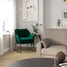 Alisa Velvet Accent Chair Green Room Joy In 2020 Blue Accent Chairs Green Accent Chair Minimalist Living Room