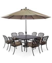 Grove Hill Outdoor Cast Aluminum 9 Pc Dining Set 60 Square Dining Table And 8 Dining Chair Outdoor Dining Chairs Square Dining Tables Rectangular Dining Set