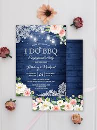Maybe you would like to learn more about one of these? Rustic Classic Blue I Do Bbq Engagement Party Invitation Zazzle Com In 2021 Engagement Party Invitations Engagement Party Party Invitations