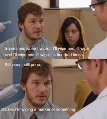 But Not Afraid To Tackle Life S Toughest Questions Parks And Recreation Parks N Rec Hilarious