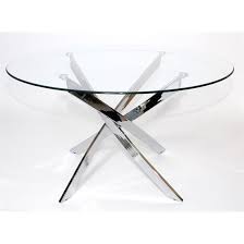 All designed in white, creamy colours. Dining Tables Round Small Sword Dining Table With Glass Top Pedestal Base 55 202 At Meubles