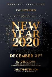 Elegant New Year Invitation Photoshop Psd Creative Flyers In 2020 Event Poster Design Photoshop Flyer Template Flyer