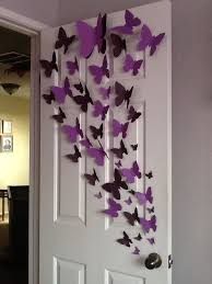 Butterfly wall fridge sticker refrigerator door sticker home sticker decor fb. Paper Butterfly Wall Art In 2020 With Images Diy Home Crafts Butterfly Wall Art
