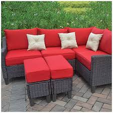 Wilson Fisher Oasis Cushioned Resin Wicker 6 Piece Seating Set Big Lots Patio Furniture Outdoor Wicker Furniture Cheap Patio Furniture