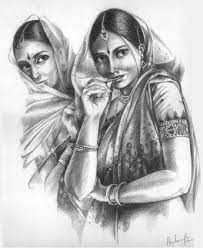 Indian pencil drawing portrait western artwork carol gauldin graphite artist chief original. Pencil Drawing Human Figure Sketches Female Art Painting Pencil Drawings