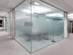 You can build a full wall with glass block to keep light but. Office Glass Partitions Walls Panels Toronto Best Systems Design